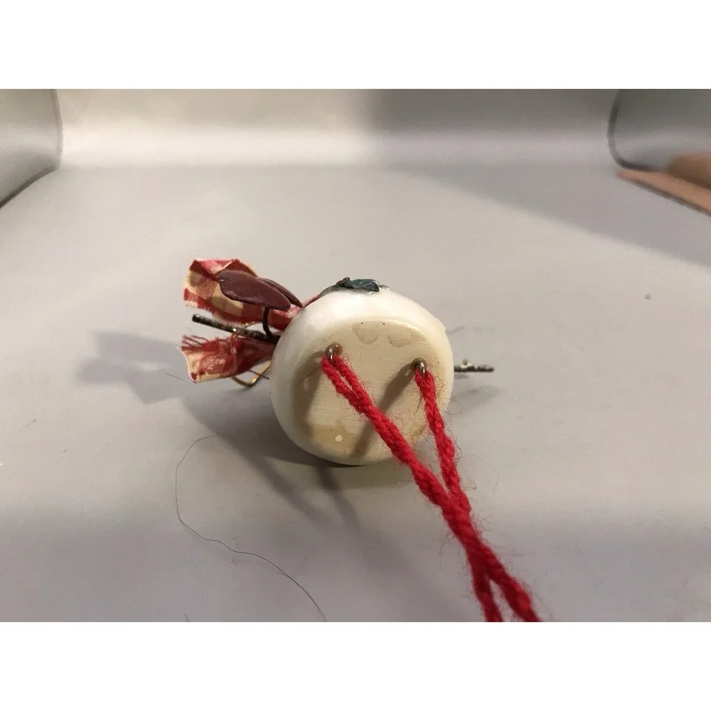 Teddy Bear‎ Snowman Ornament Hearts And Hanging Feet